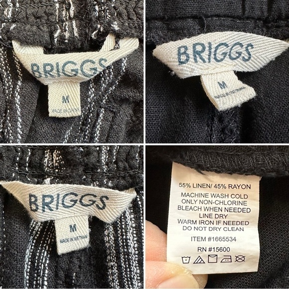 BRIGGS BUNDLE (3) Linen Blend Boho Summer Shorts, Sz Medium - Picture 14 of 15